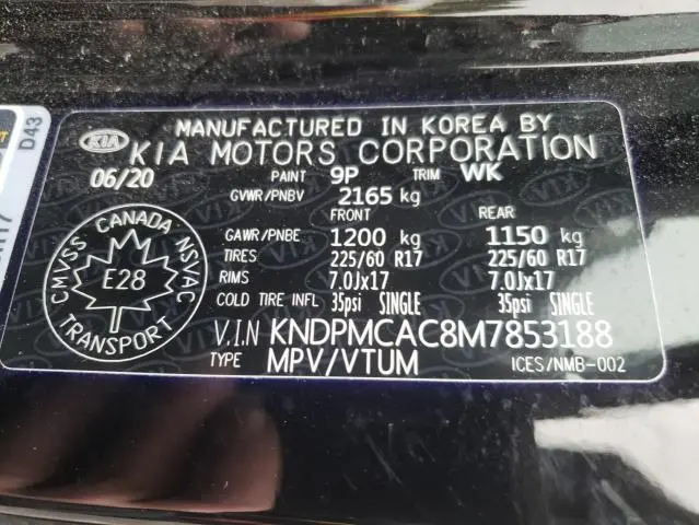 2021 KIA SPORTAGE LX  