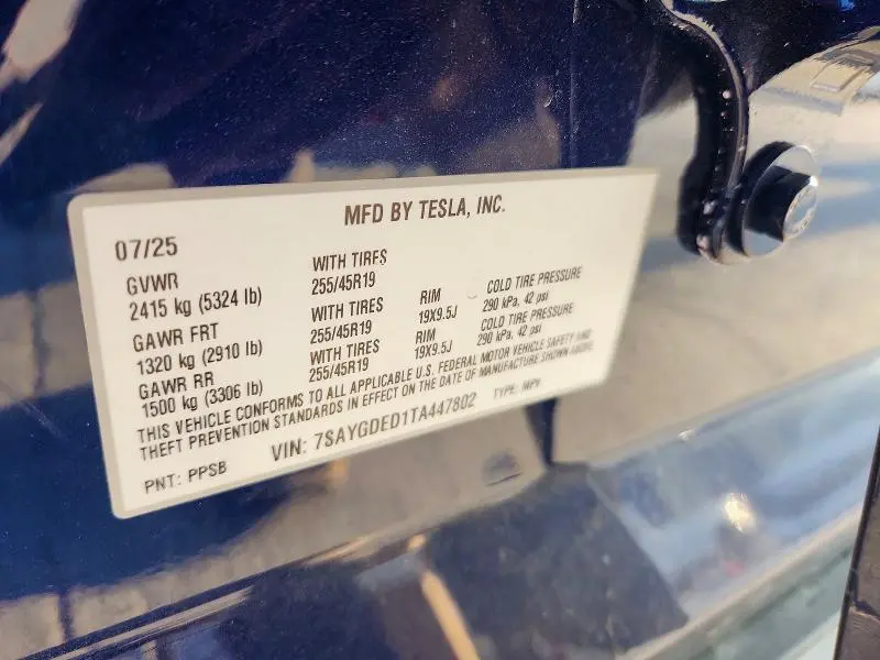 2026 TESLA MODEL Y   