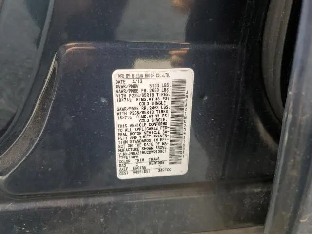 2010 NISSAN MURANO S  