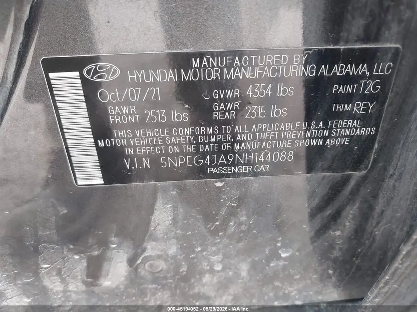 2022 HYUNDAI SONATA SE