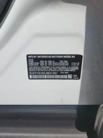 2020 BMW X3 SDRIVE30I  