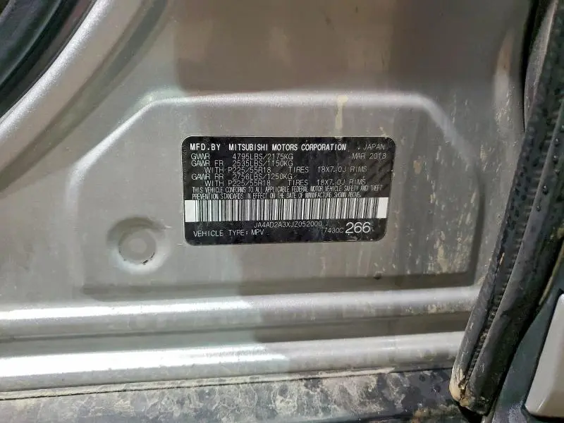 2018 MITSUBISHI OUTLANDER ES  