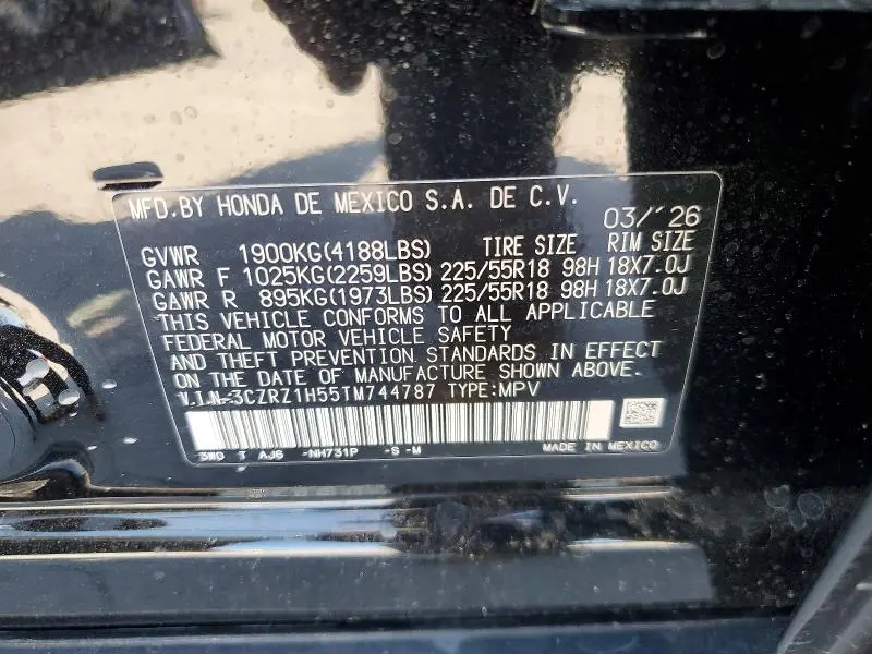 2026 HONDA HR-V SPORT  