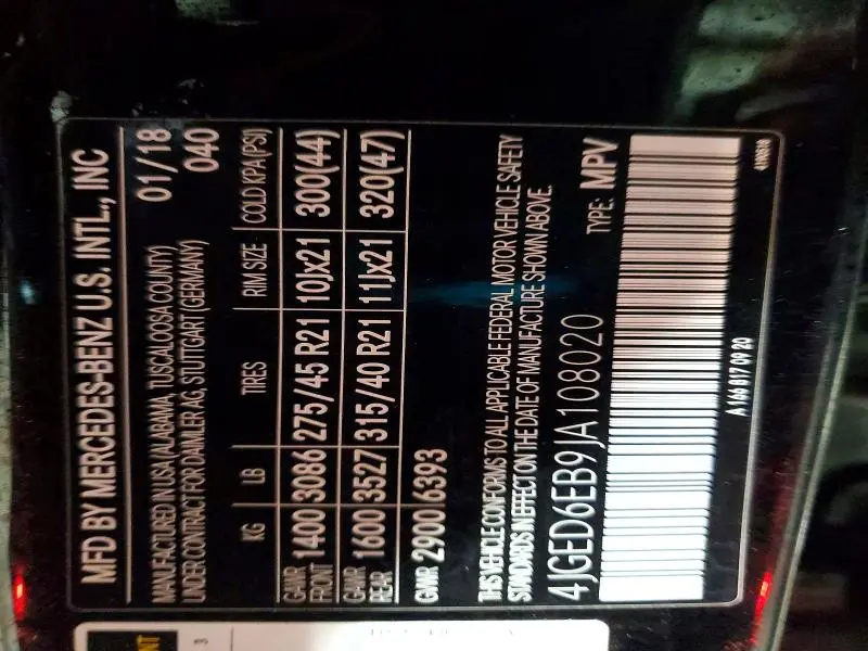 2018 MERCEDES-BENZ GLE COUPE 43 AMG  