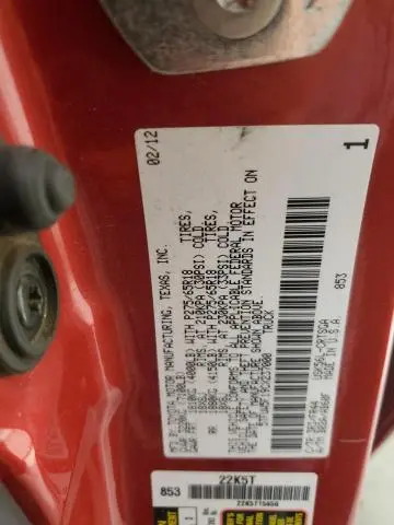 2012 TOYOTA TUNDRA DOUBLE CAB SR5  