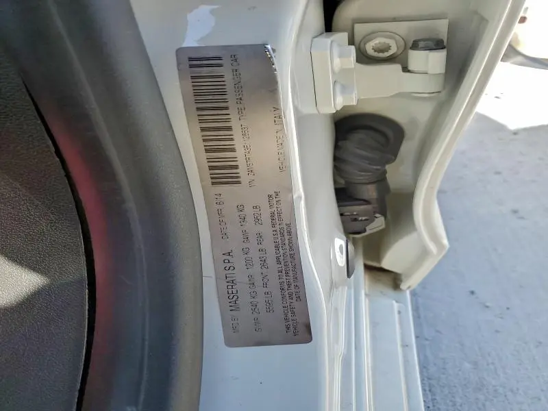 2014 MASERATI GHIBLI S  