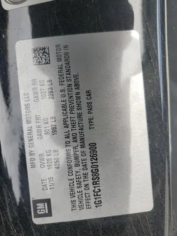 2016 CHEVROLET CAMARO LT  