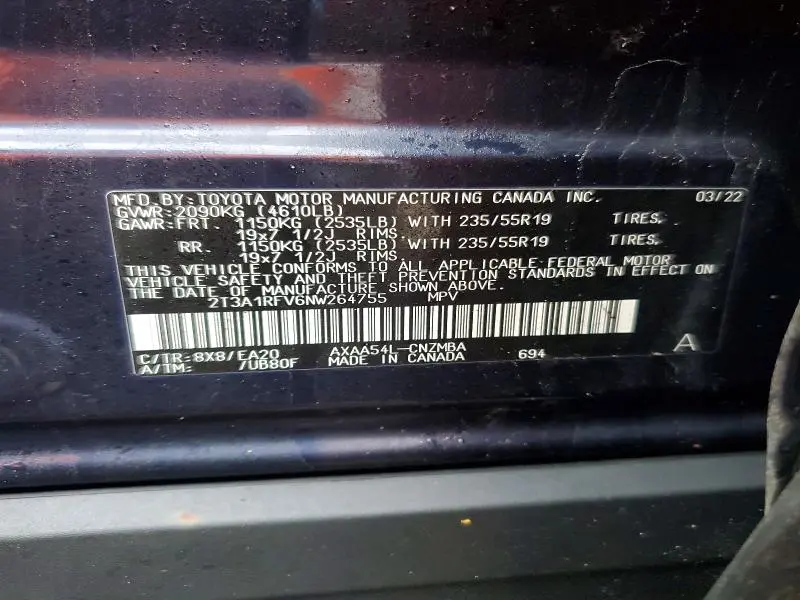 2022 TOYOTA RAV4 XLE PREMIUM  