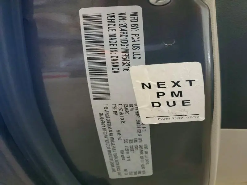 2021 CHRYSLER VOYAGER LXI  