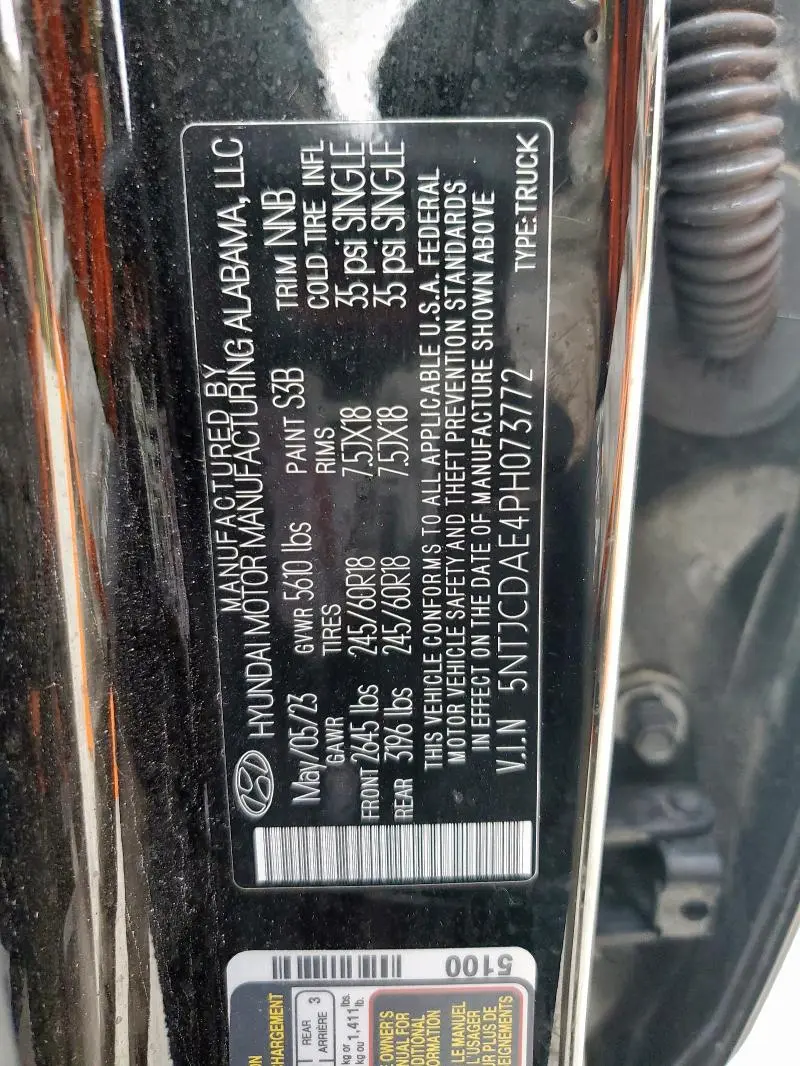 2023 HYUNDAI SANTA CRUZ SEL  