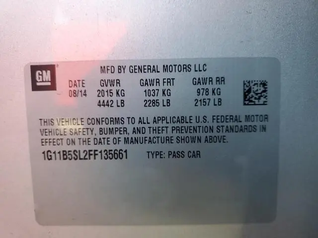 2015 CHEVROLET MALIBU LS  