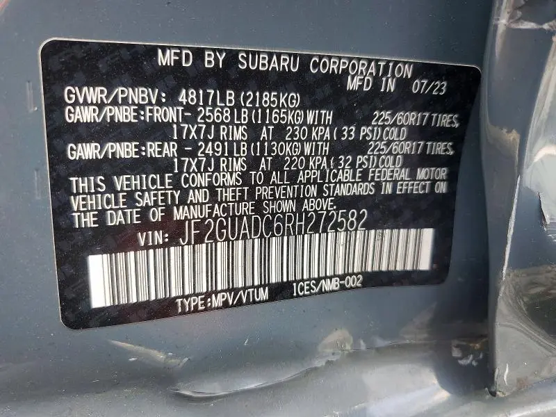 2024 SUBARU CROSSTREK PREMIUM  