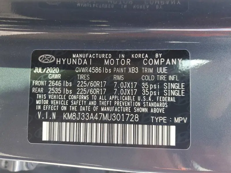2021 HYUNDAI TUCSON VALUE  