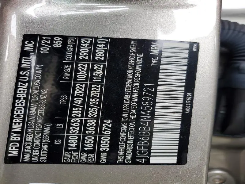 2022 MERCEDES-BENZ GLE AMG 53 4MATIC  