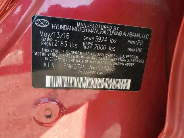 2017 HYUNDAI ELANTRA SE  