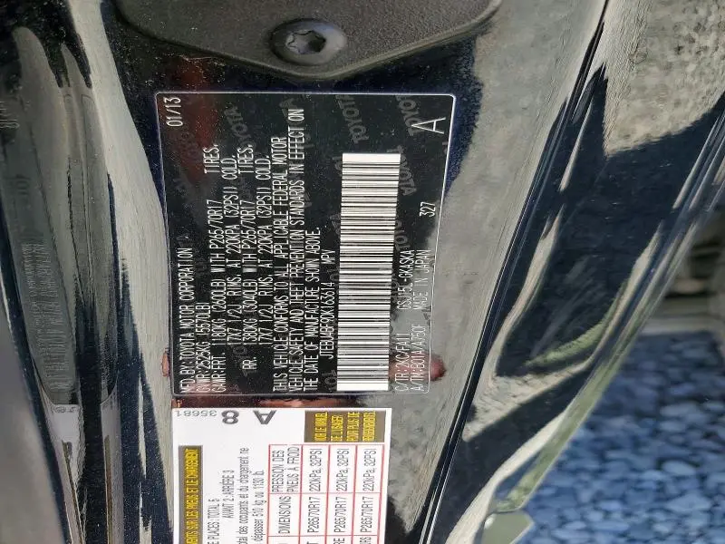 2013 TOYOTA FJ CRUISER BASE  