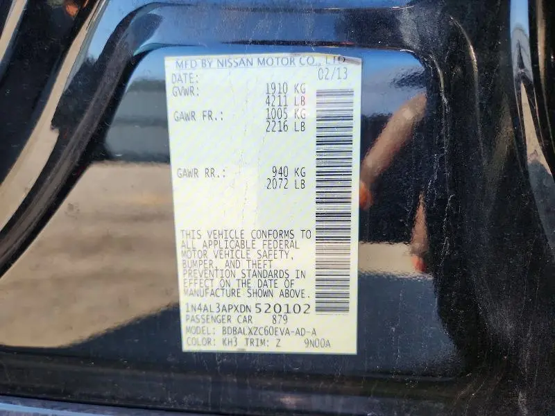 2013 NISSAN ALTIMA 2.5  