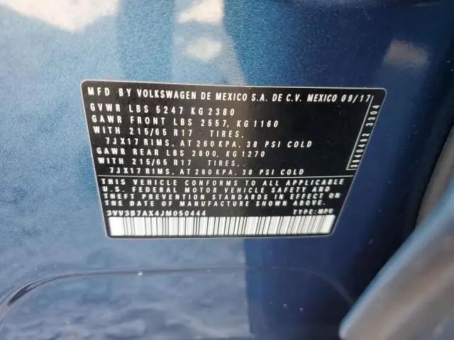 2018 VOLKSWAGEN TIGUAN SE  