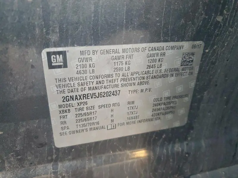 2018 CHEVROLET EQUINOX LS  