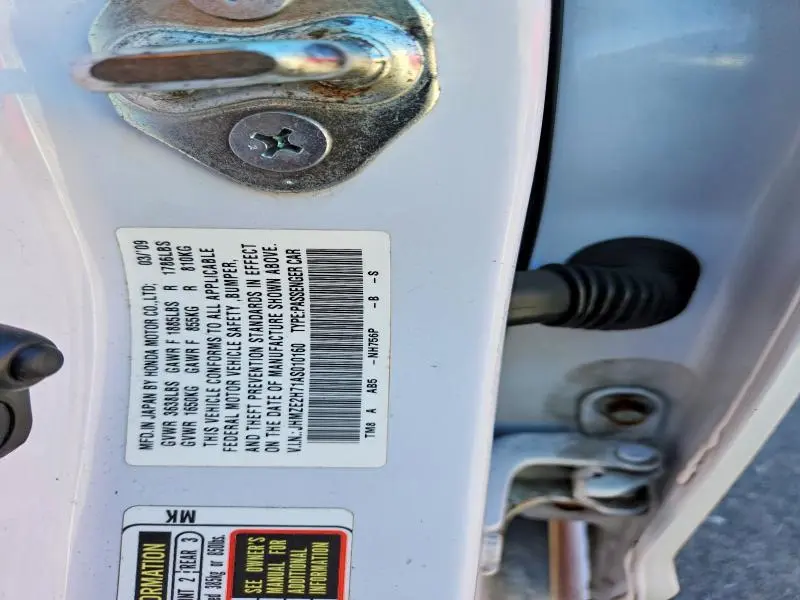 2010 HONDA INSIGHT EX  