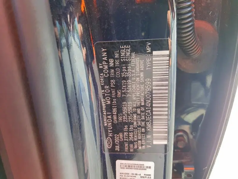 2022 HYUNDAI TUCSON LIMITED  