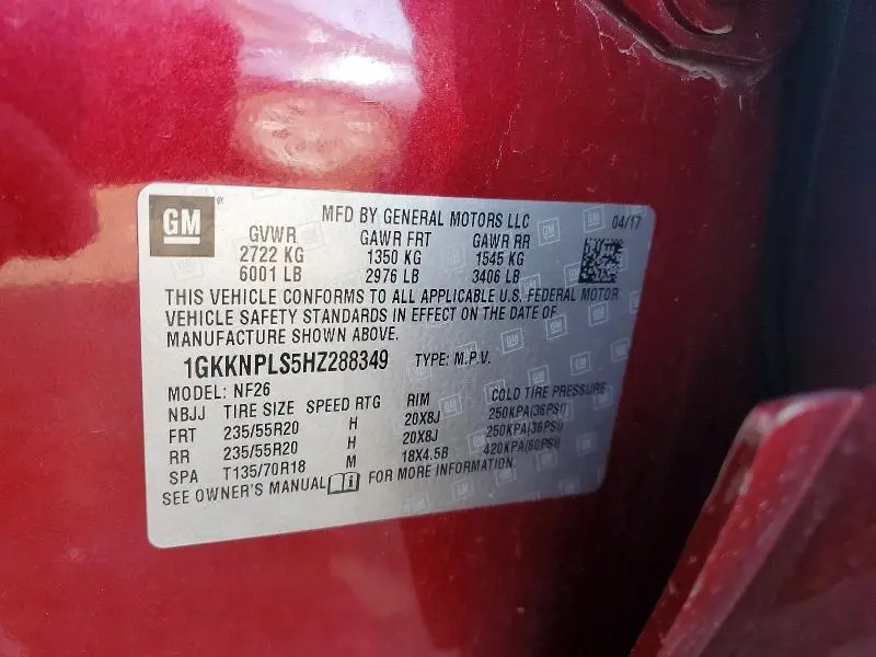 2017 GMC ACADIA DENALI  