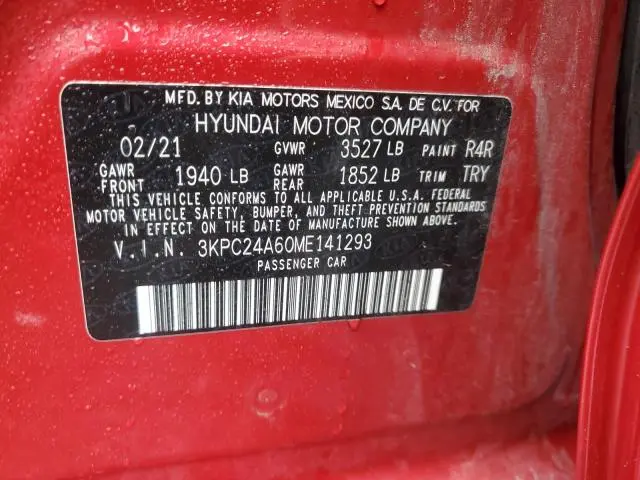 2021 HYUNDAI ACCENT SE  