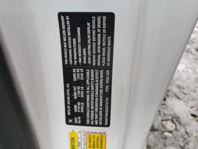 2016 BUICK CASCADA PREMIUM  