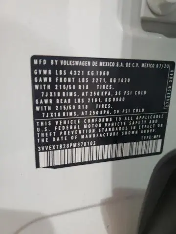 2023 VOLKSWAGEN TAOS SE  