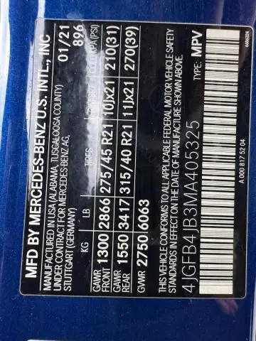 2021 MERCEDES-BENZ GLE 350  