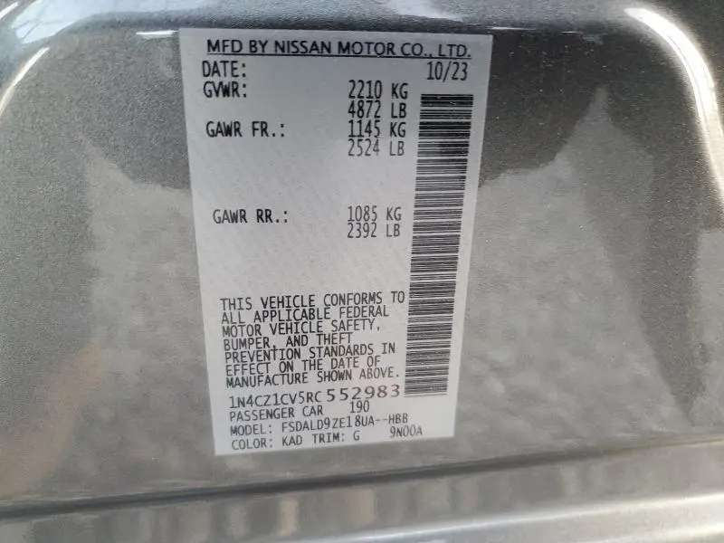 2024 NISSAN LEAF SV PLUS  