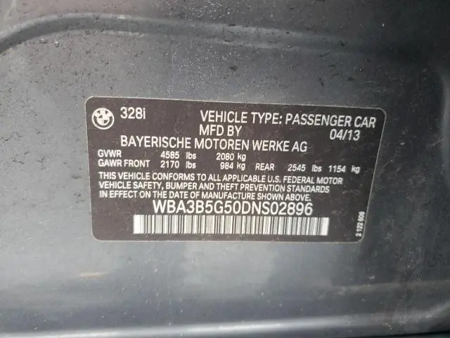 2013 BMW 328 XI SULEV  