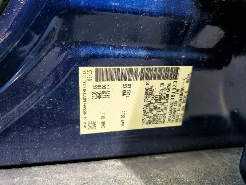 2016 NISSAN MAXIMA 3.5 SL  