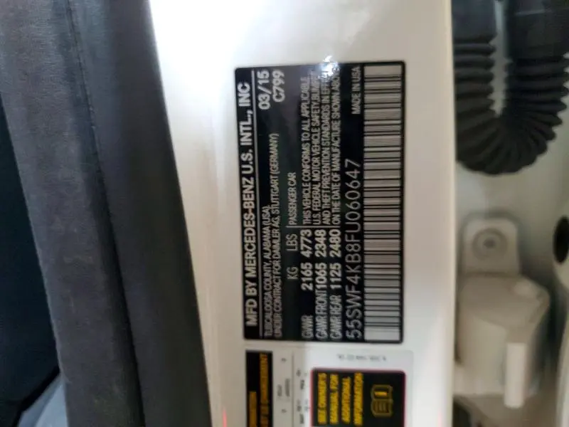 2015 MERCEDES-BENZ C 300 4MATIC  