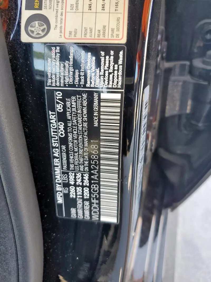 2010 MERCEDES-BENZ E 350