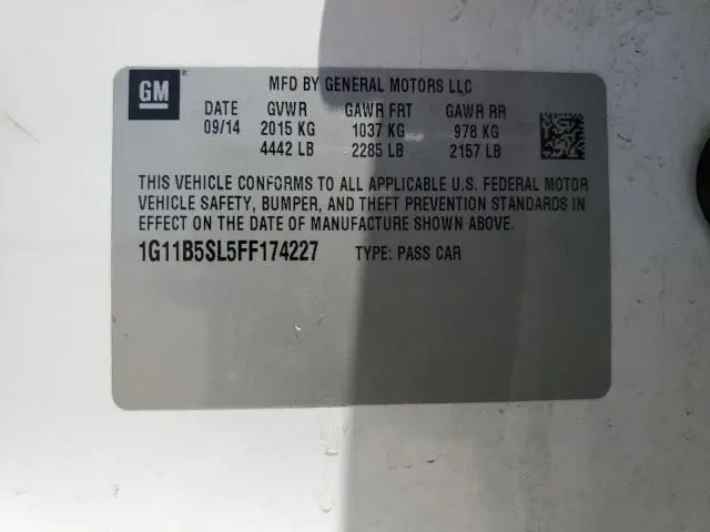 2015 CHEVROLET MALIBU LS  