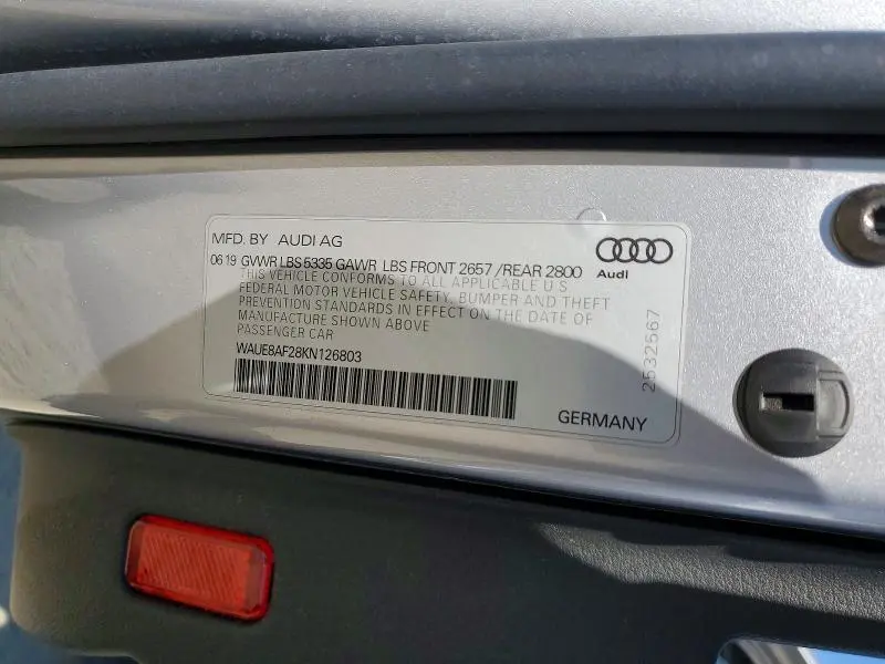 2019 AUDI A6 PREMIUM PLUS  