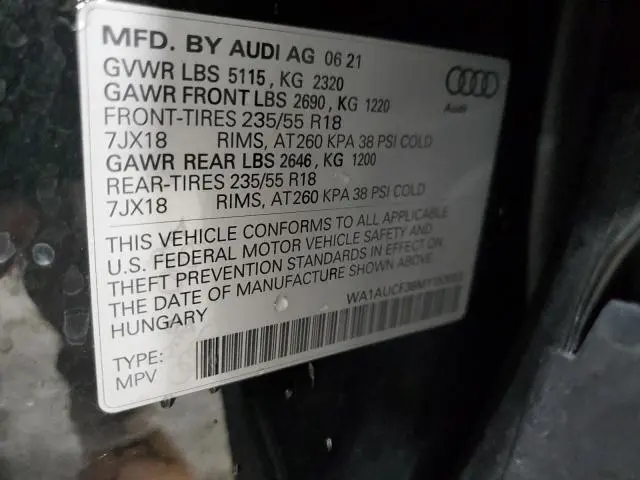 2021 AUDI Q3 PREMIUM 40  