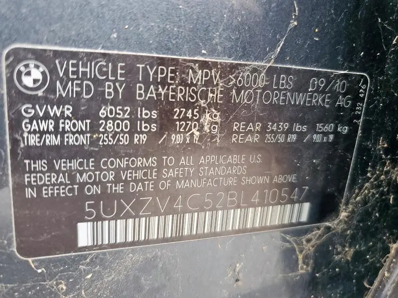 2011 BMW X5 XDRIVE35I  