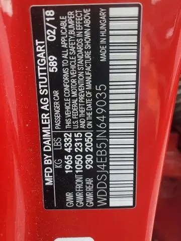 2018 MERCEDES-BENZ CLA 250  
