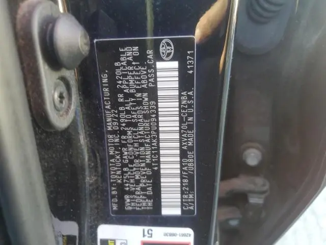 2023 TOYOTA CAMRY LE  