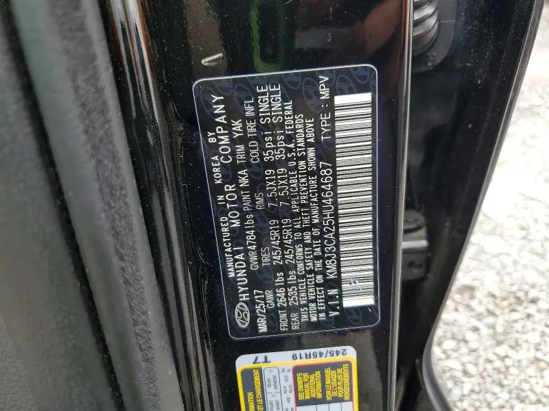 2017 HYUNDAI TUCSON LIMITED  