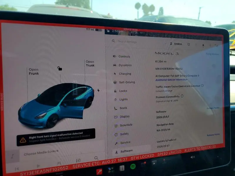 2022 TESLA MODEL 3   