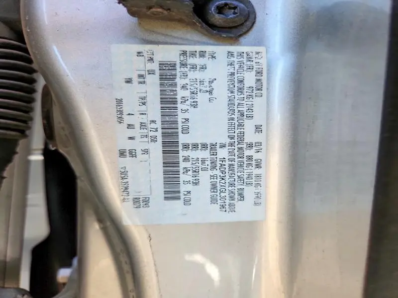 2016 FORD FOCUS SE  