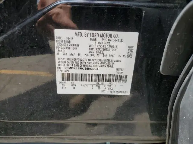2018 FORD EDGE SEL  