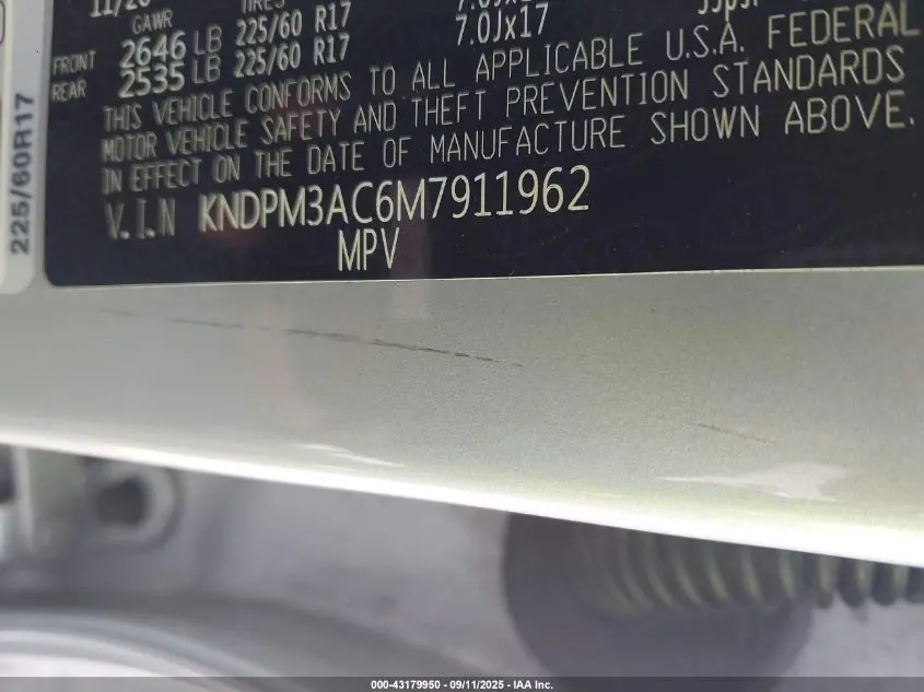 2021 KIA SPORTAGE LX