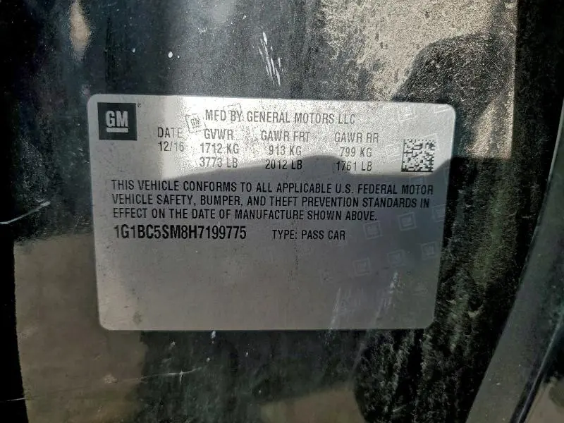 2017 CHEVROLET CRUZE LS  