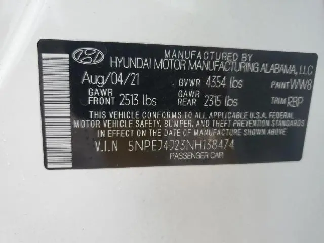 2022 HYUNDAI SONATA SEL PLUS  