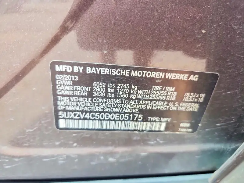 2013 BMW X5 XDRIVE35I  