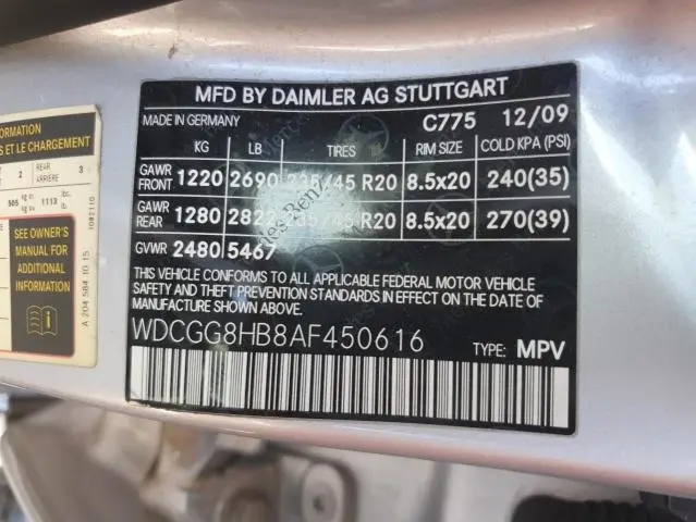 2010 MERCEDES-BENZ GLK 350 4MATIC  